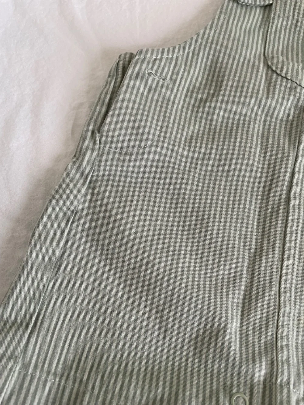 Carters striped overalls